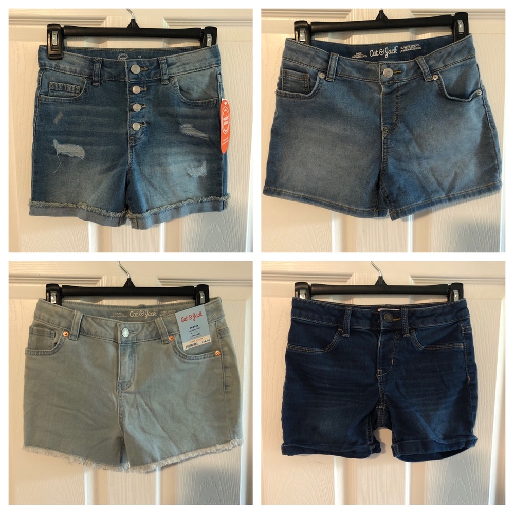 Lot of girls Jean shorts size 10